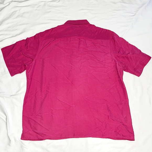 Claiborne Men’s Hot Rose Short Sleeve Button-Down Shirt - XL - NWT - Picture 2 of 8